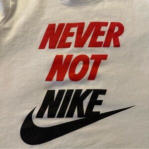 Nike Red and‎ Black Short Sleeve Tee Iconic Style